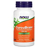 Now Foods, CurcuBrain, когнитивная поддержка, 400 мг, 50 растительных капсул