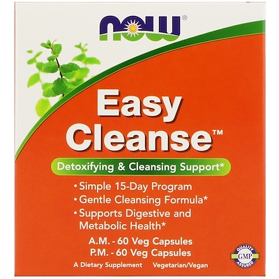 

Easy Cleanse, 2 бутылочки, по 60 вегетарианских капсул каждая