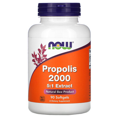 Now Foods Propolis 2000, 90 Softgels