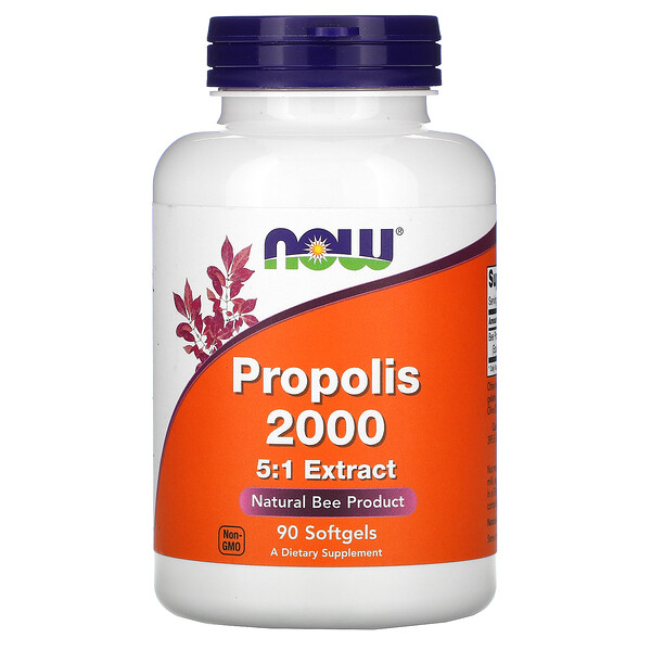 Now Foods‏, פרופוליס 2000, תמצית ביחס של 5:1, 90 כמוסות ג'ל
