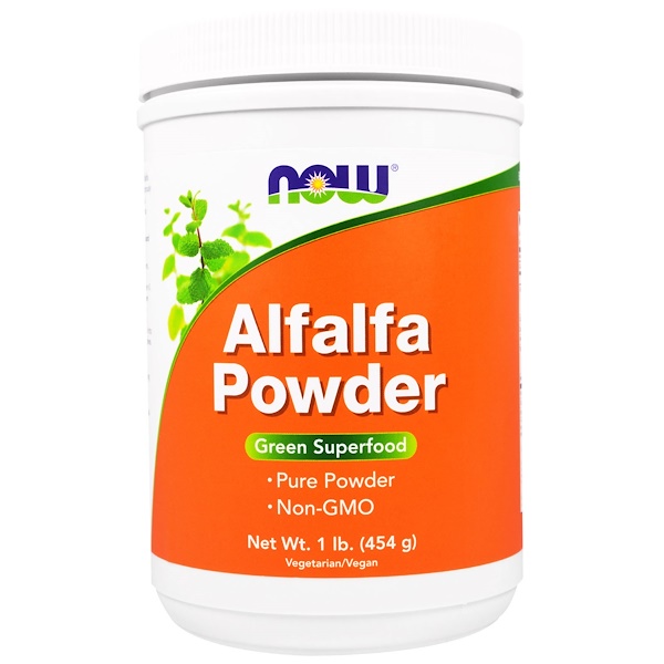Now Foods, Alfalfa Powder, 1 lb (454 g) iHerb