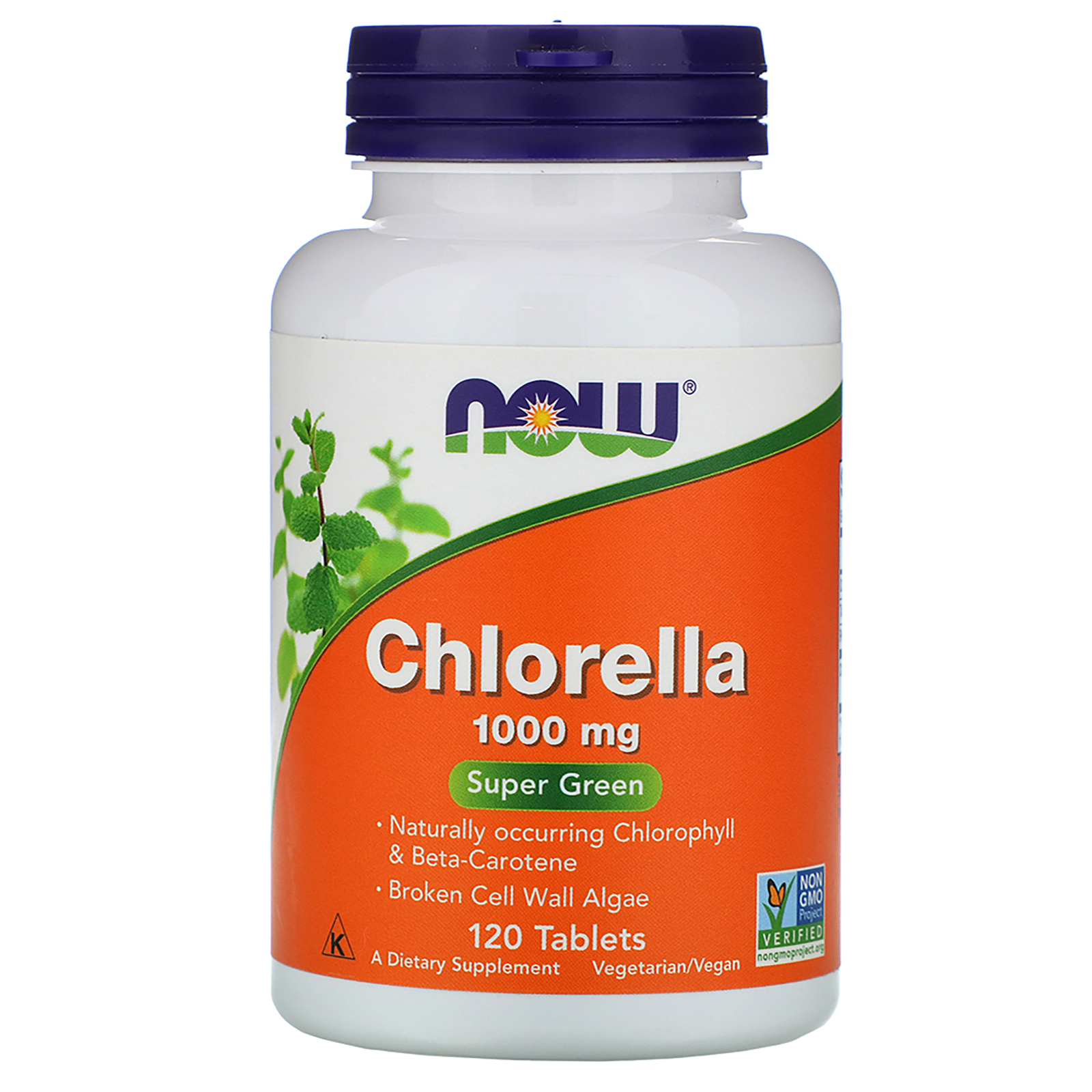 bouwen Aan de overkant vos Now Foods, Chlorella, 1,000 mg, 120 Tablets