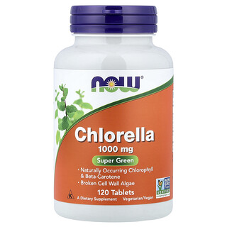 NOW Foods, Chlorella, 120 tableta (1 g po tableti)