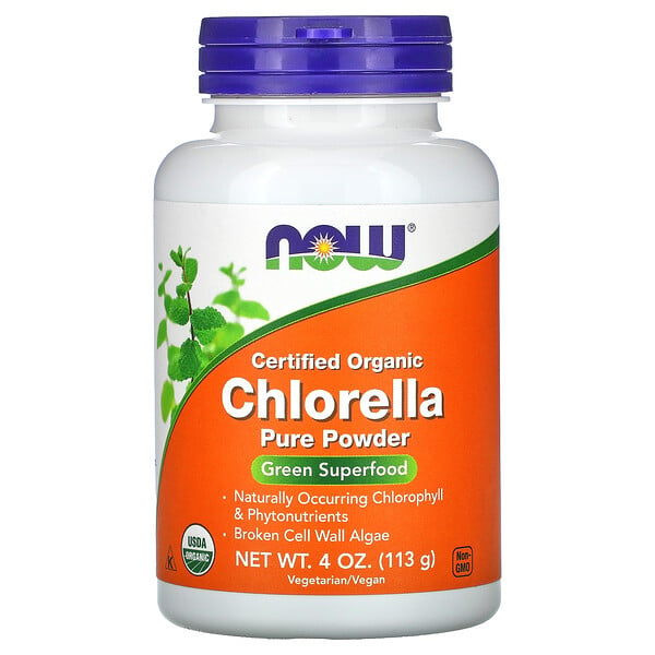 Certified Organic Chlorella, Pure Powder, 4 oz (113 g)