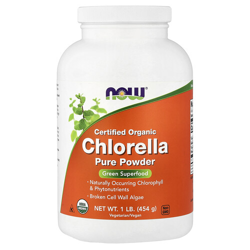 NOW Foods, Zertifizierte Bio-Chlorella, reines Pulver, 454 g (1 lb.)