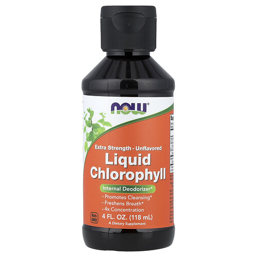 Now Foods Vert Chlorophylle Liquide, Sans Arôme, 118 Ml