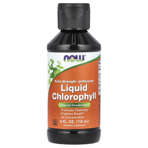NOW Foods, Liquid Chlorophyll, Unflavored, 4 fl oz (118 ml)