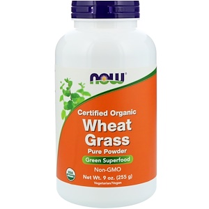 Now Foods, Certified Organic Wheat Grass, 9 oz (255 g)