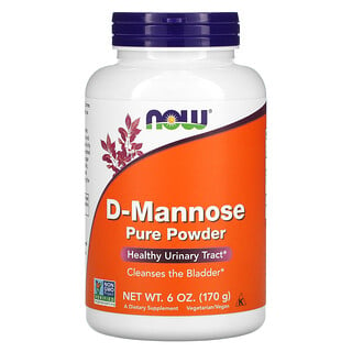 Now Foods, D-Mannose Pure Powder, reines Mannose-Pulver, 170 g (6 oz.)