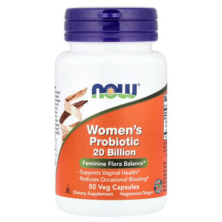 NOW Foods, Probiotiques pour femmes, 20 milliards, 50 capsules végétales