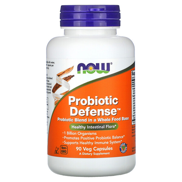 Now Foods, Probiotic Defense, probiotische Abwehr, 90 vegetarische Kapseln