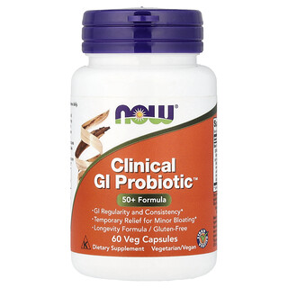 NOW Foods, Clinical GI Probiotic™, 50+ Formula, 60 Veg Capsules