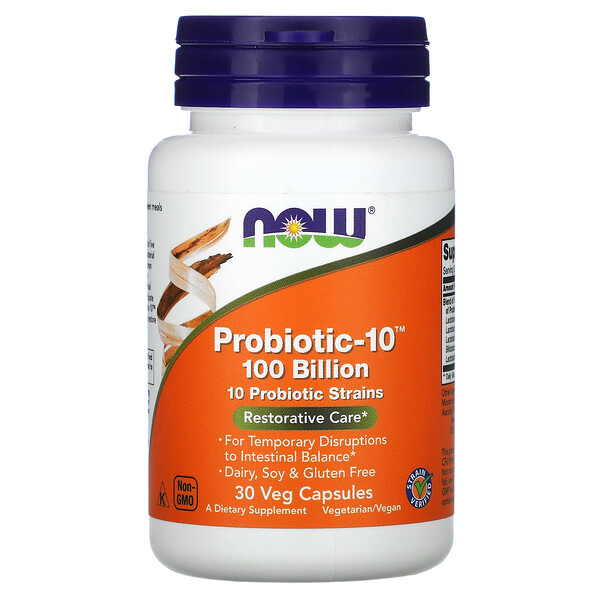 Probiotic-10, 원기 회복, 1,000억, 베지 캡슐 30정
