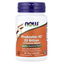 Probiotic-10™, 25 млрд КУО, 30 вегетаріанських капсул