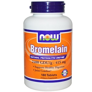 Отзывы о Now Foods, Bromelain, 415 mg, 180 Tablets