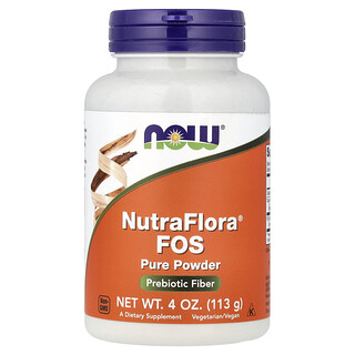 ناو فودز‏, NutraFlora FOS، مسحوق نقي، 4 أونصات (113 غ)