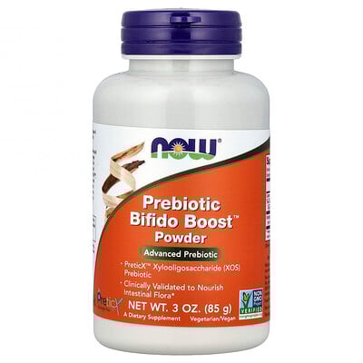 NOW Foods, Bifido Boost™ prebiótico en polvo, 85 g (3 oz)