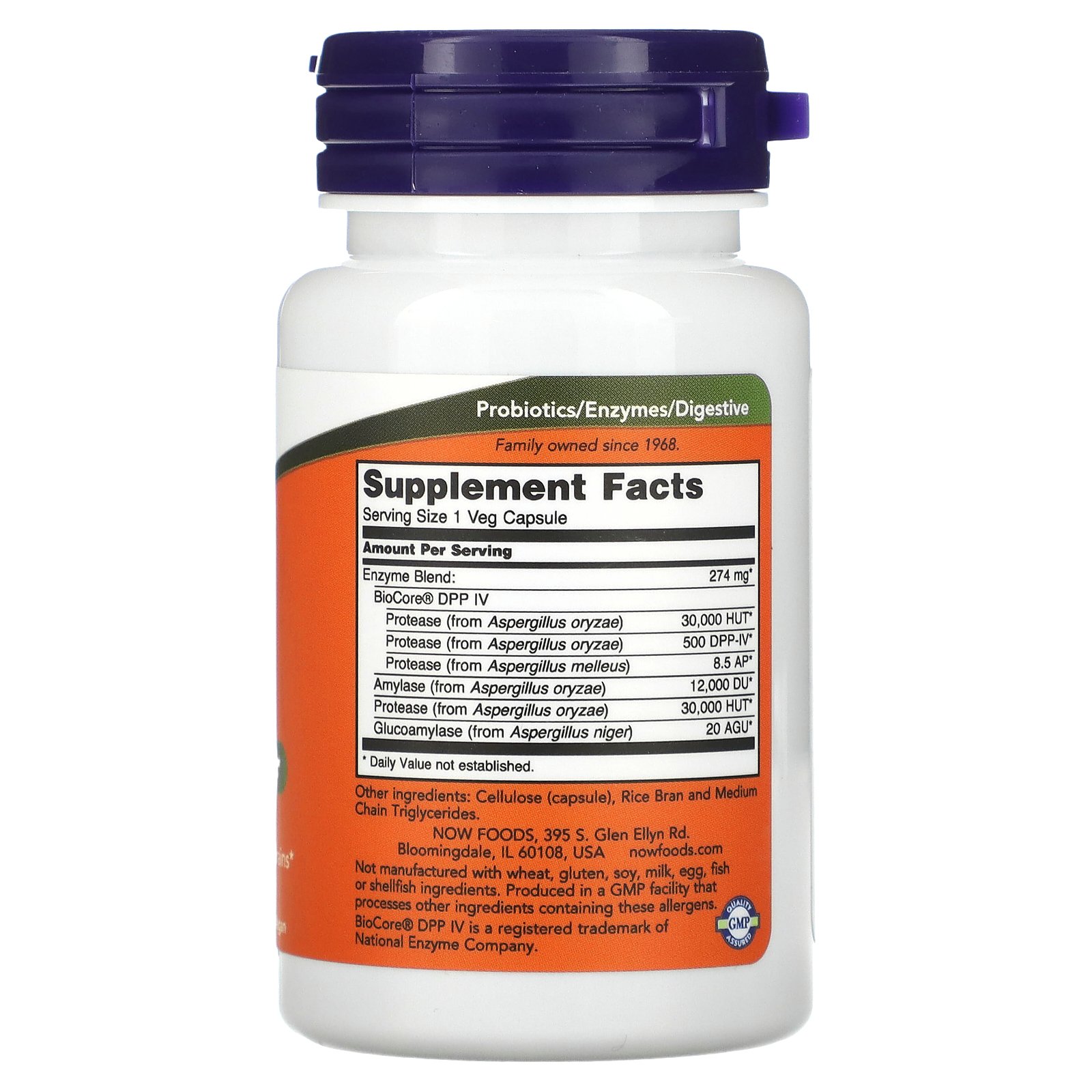 NOW Foods, Gluten Digest, 60 Veg Capsules