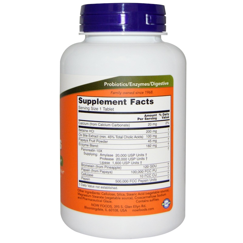 Now Foods, Super Enzymes, 180 Tablets - iHerb