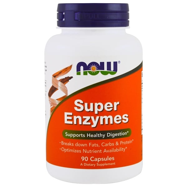 Now Foods, Супер Энзимы (Super Enzymes), 90 капсул