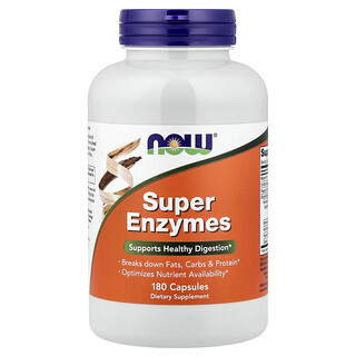 NOW Foods, Súper Enzimas, 180 cápsulas