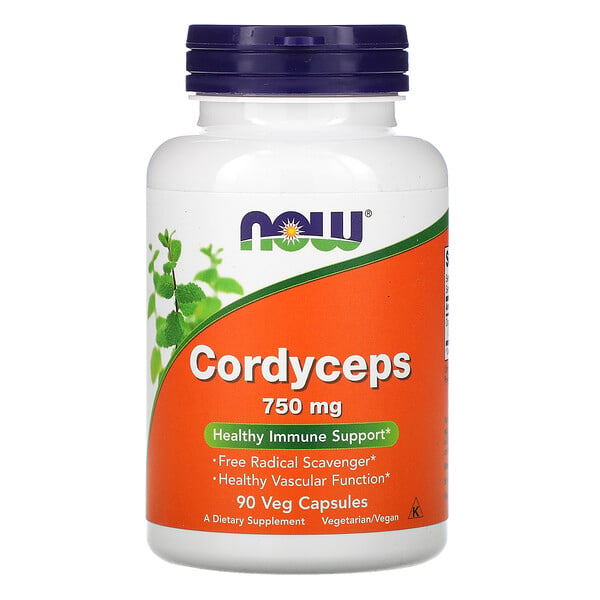 NOW Foods, Cordyceps, 750 mg, 90 Veg Capsules