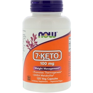 Now Foods, 7-Keto, 100 мг, 120 растительных капсул