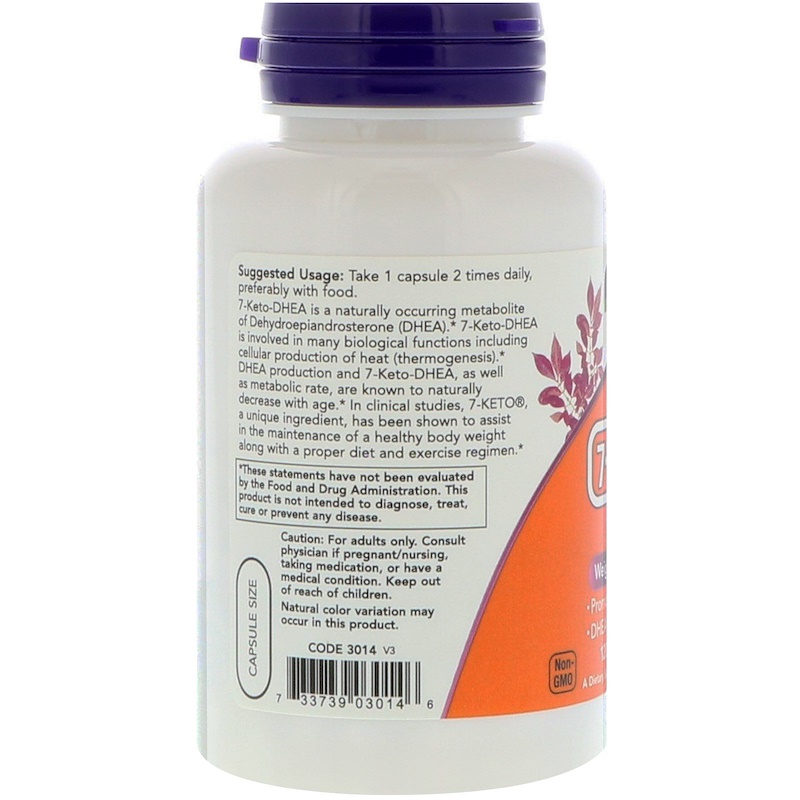 Now Foods, 7-KETO, 100 mg, 120 Veg Capsules - iHerb