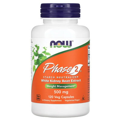 

NOW Foods Phase 2 Starch Neutralizer 500 mg 120 Veg Capsules
