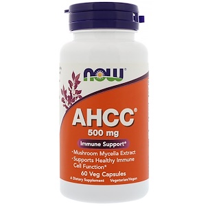 Отзывы о Now Foods, AHCC, 500 mg, 60 Veg Capsules