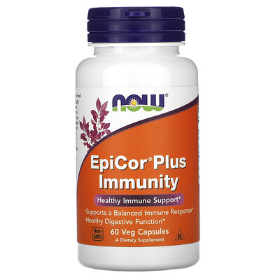 Now Foods EpiCor Plus Immunity, 60 растительных капсул