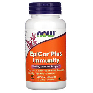 Now Foods, EpiCor Plus Immunity, 60 cápsulas vegetales