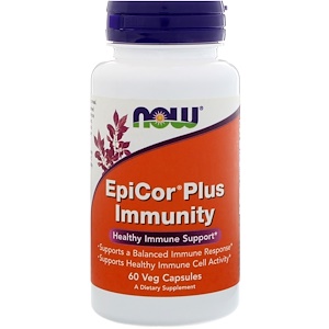 Now Foods, EpiCor Plus Immunity, 60 веганских капсул