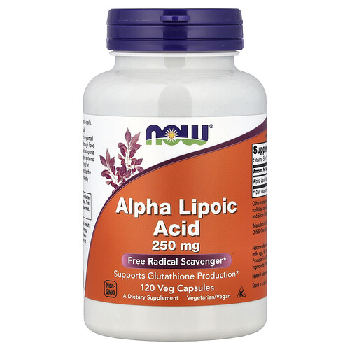 NOW Foods アルファリポ酸 250mg ベジカプセル120粒
