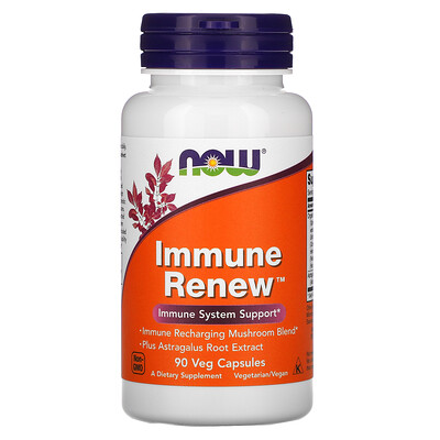 Now Foods Immune Renew, добавка для поддержки иммунитета, 90 растительных капсул