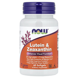NOW Foods, Lutein & Zeaxanthin, 60 Softgels