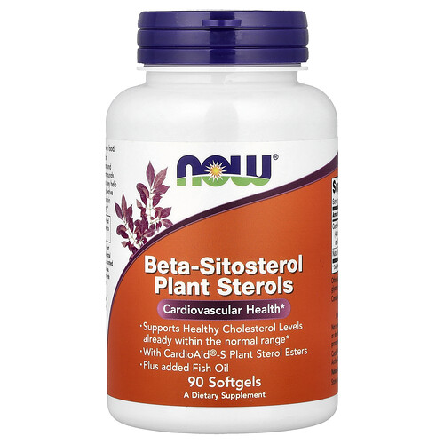 NOW Foods, Beta-Sitosterol-Pflanzensterole, 90 Weichkapseln