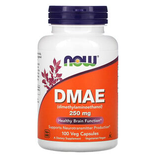 Now Foods, DMAE, 250 mg, 100 pflanzliche Kapseln