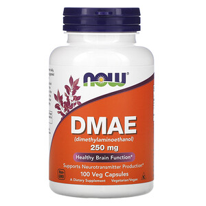 Now Foods, DMAE, 250 mg, 100 Veg Capsules отзывы покупателей