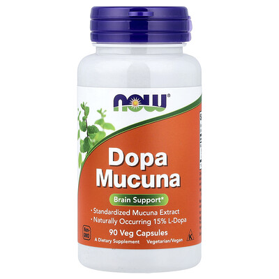 NOW Foods, Mucuna Dopa, 90 cápsulas vegetales