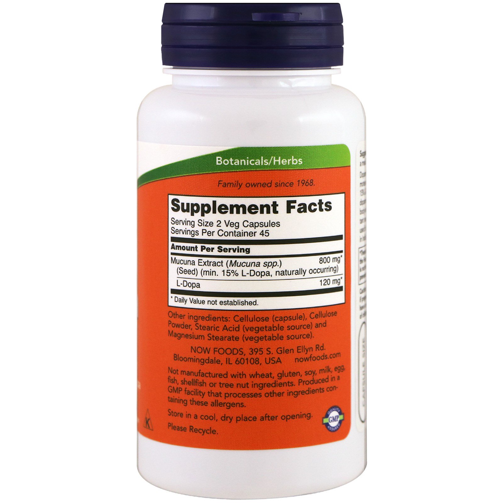 Now Foods, Mucuna Dopa , 90 Veg Capsules - iHerb