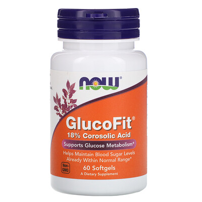 Now Foods GlucoFit, 60 мягких желатиновых капсул