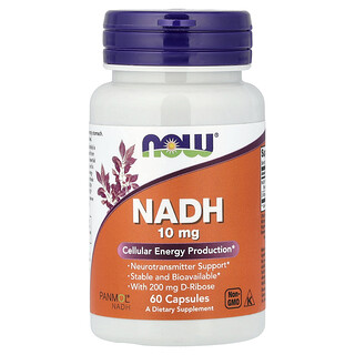 NOW Foods, NADH, 10 mg, 60 Capsules