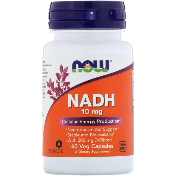 Now Foods, NADH、10 mg、ベジタリアンカプセル60錠
