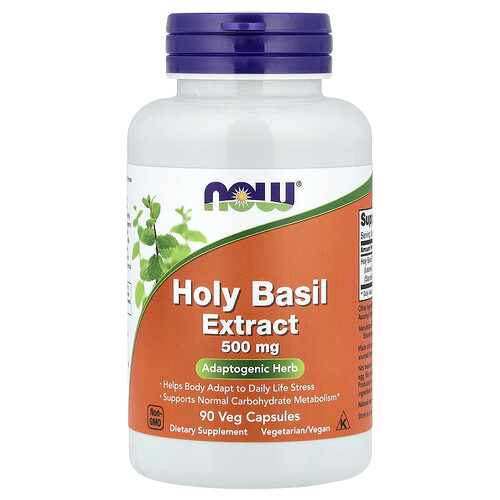NOW Foods, Holy Basil Extract, 500 mg, 90 Veg Capsules