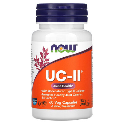 

NOW Foods UC-II Joint Health with Undenatured Type II Collagen 60 Veg Capsules