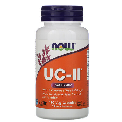 Now Foods UC-II Joint Health, неденатурированный коллаген типа II, 120 растительных капсул