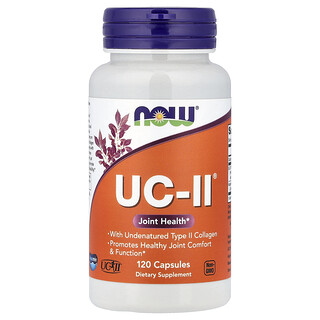 NOW Foods, UC-II®, Santé des articulations avec collagène de type II non dénaturé, 120 capsules