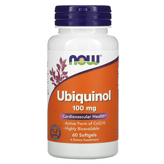 Now Foods, Ubiquinol, 100 mg, 60 Softgels