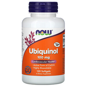 Отзывы о Now Foods, Ubiquinol, 100 mg, 120 Softgels